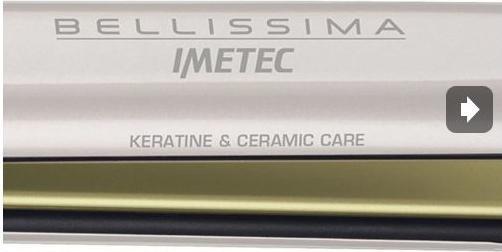 Immagine prodotto - Piastra per capelli con superficie in ceramica e cheratina 11249 B9 400 Imetec (Piastra per capelli)