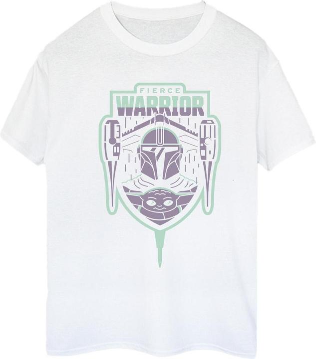 Image du produit Star Wars - T-shirt THE MANDALORIAN FIERCE WARRIOR PATCH - Femme (3XL)