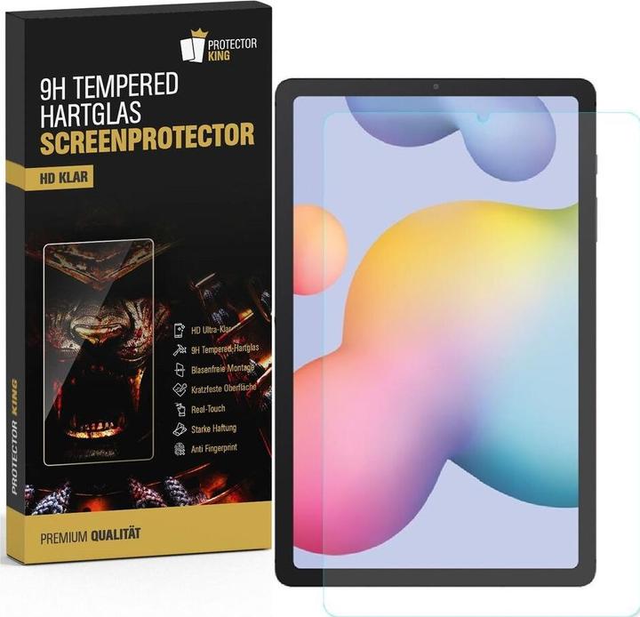 Produktbild Protectorking 6x echtes Tempered 9H Panzerhartglas 3D KLAR (6 Stück, Galaxy Tab S6 Lite)