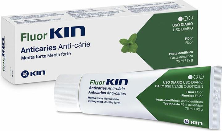 KIN Fluoridzahnpasta zur Kariesvorbeugung 75ml Minze (75 ml)