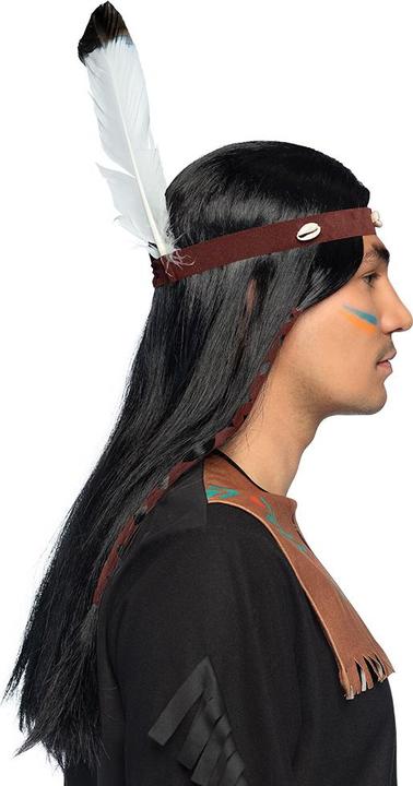 Produktbild Boland Indianer Perücke: Mit Stirnband Und Feder