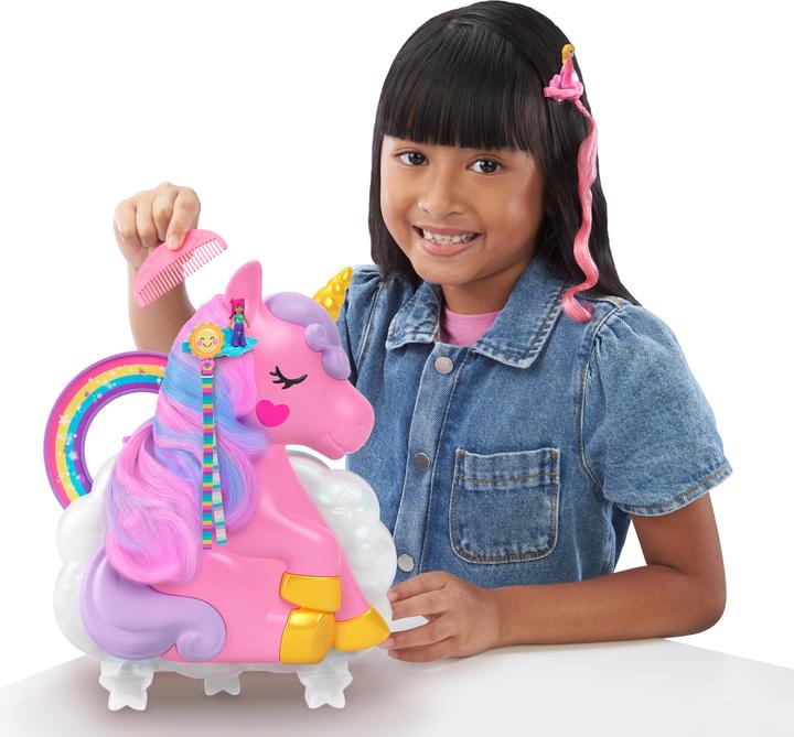Actual product image Polly Pocket Unicorn Hair Game Box