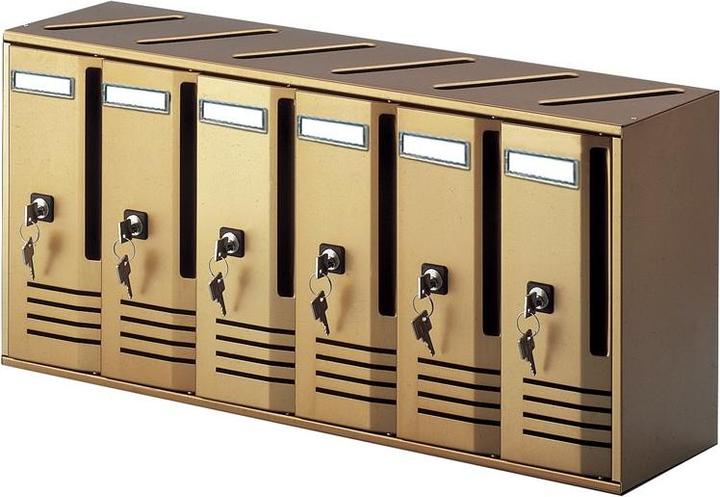 Immagine prodotto Alubox 20C6/BR cassetta per la posta Bronzo Cassetta postale a parete Alluminio