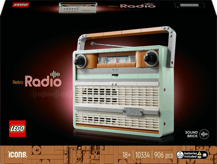 Image du produit LEGO Radio de poche rétro (10334, LEGO Icons, LEGO difficiles à trouver)