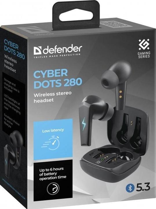 Actual product image Defender CYBERDOTS 280 wireless gaming in-ear headphones (Wireless)