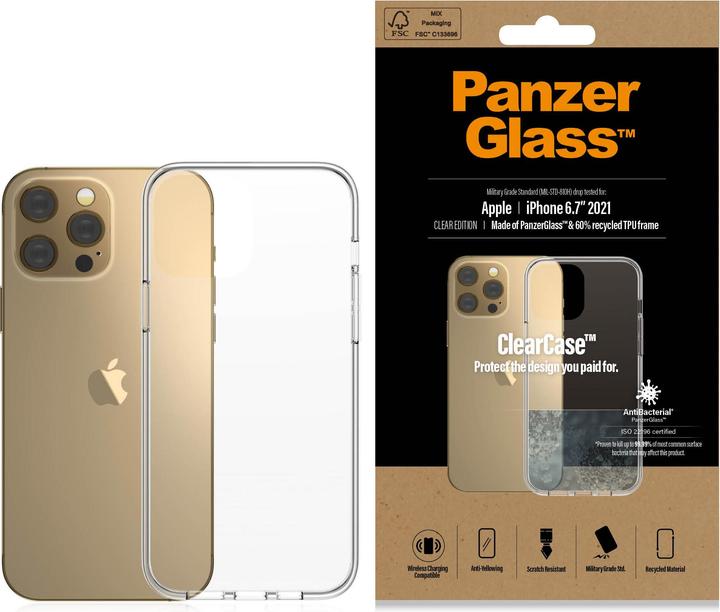 Produktbild PanzerGlass 0314 Handy-Schutzhülle Transparent (Apple iPhone 13 Pro Max)