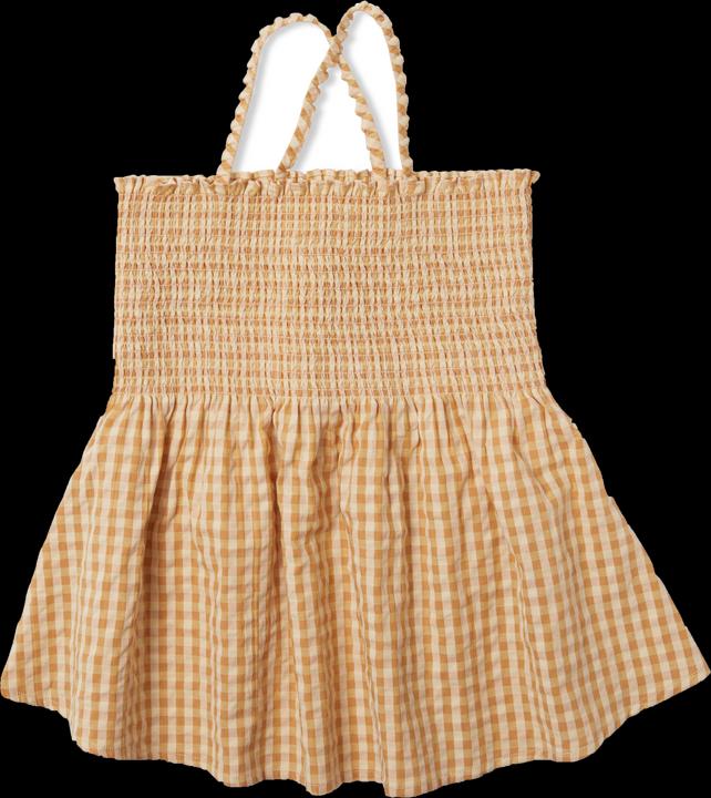 Konges Slojd Birch Smock Dress Toffee Check (80)