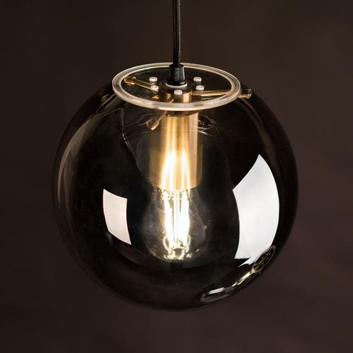 Image du produit s.luce Orb Lampe à suspendre en verre de 2 à 5 flammes, système de rail monophasé inclus (E27)
