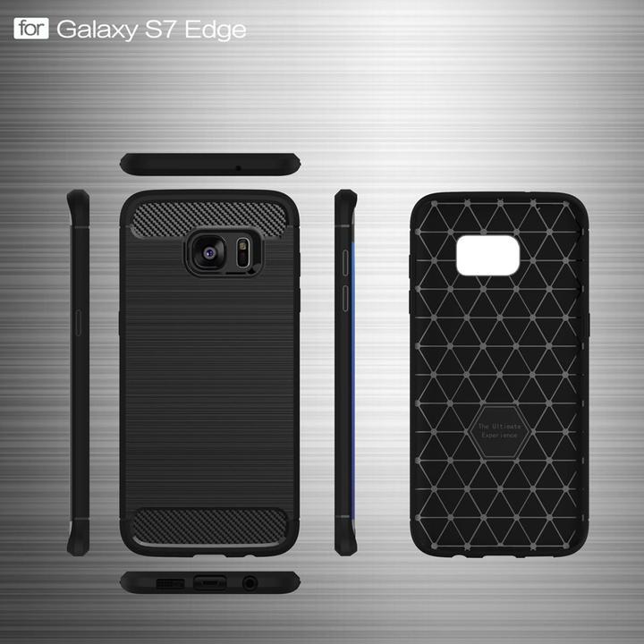 Actual product image König Design Mobile Phone Case for Samsung Galaxy S7 Edge Protective Case Backcover Bumper Cases Black (Samsung Galaxy S7 Edge)