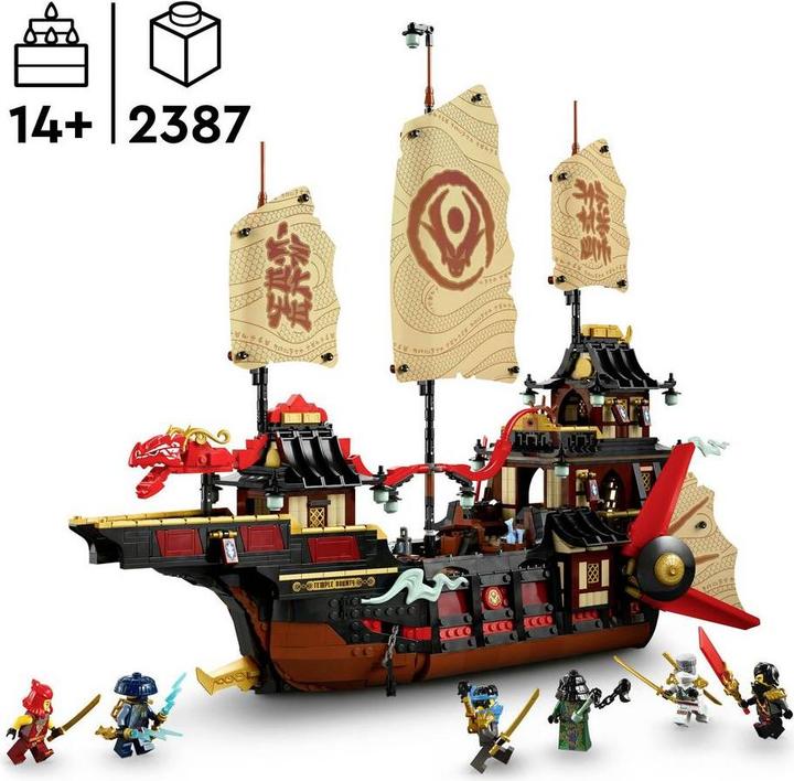 Immagine prodotto LEGO 71848 ® NINJAGO Der Tempel-Flugsegler (71848, LEGO Ninjago)