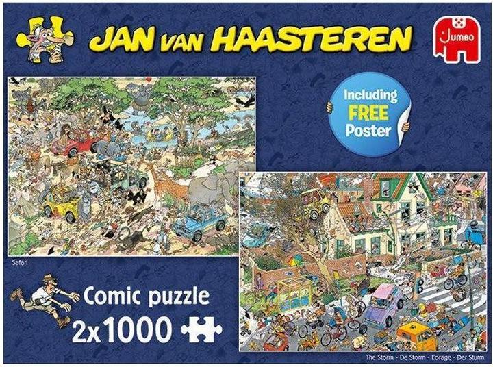 Produktbild Jumbo Jan van Haasteren-2 in 1 Safari & Sturm (2000 Teile)