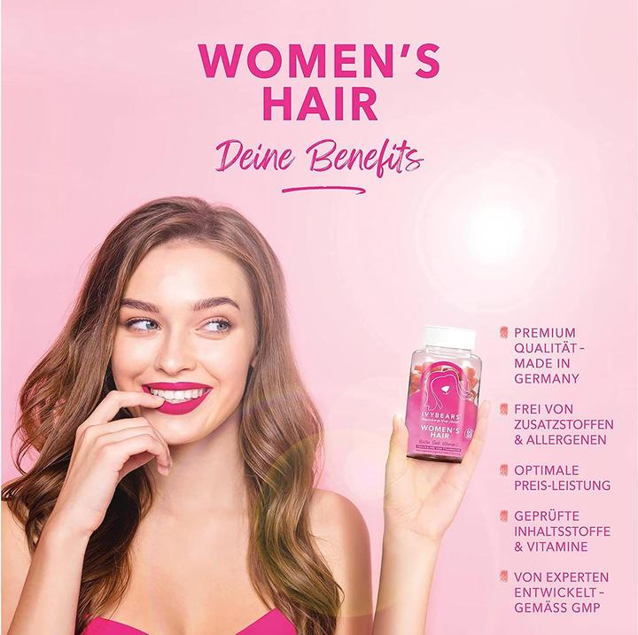 Produktbild IVYBears Women's Hair - 3 Monate (3 Stück, Gummies, 450 g)
