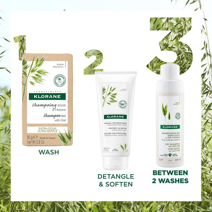 Produktbild Klorane Extra-sanftes Trockenshampoo mit Hafermilch Aerosolfrei (Trockenshampoo)