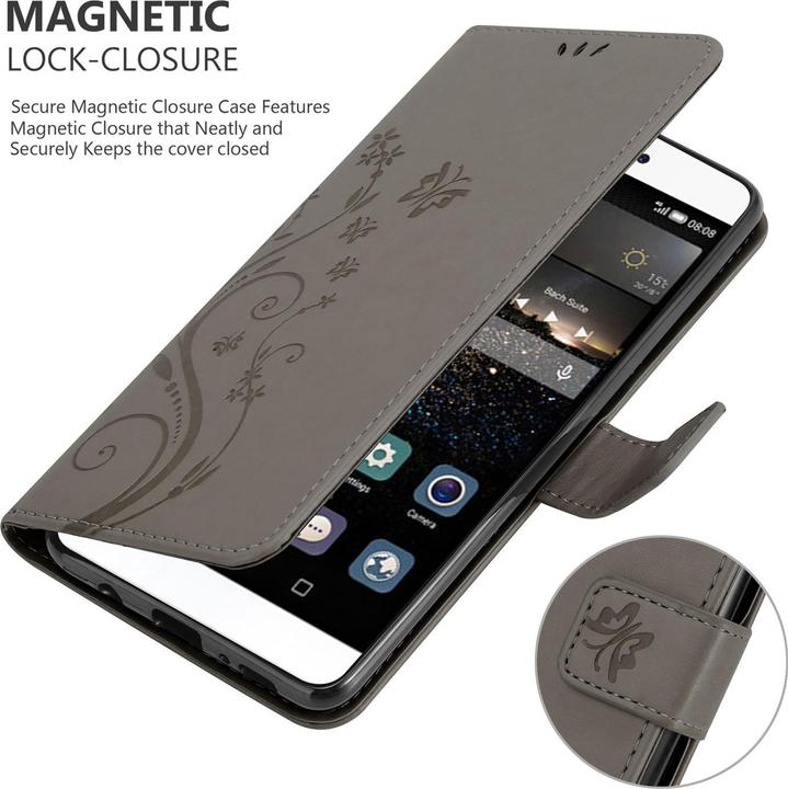 Image du produit Cadorabo Couverture du livre de fleurs (Huawei P8)