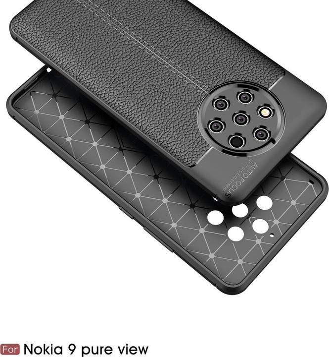 Actual product image Screenguard Nokia 9 PureView Cover Leather Design TPU Cover (Nokia 9 PureView)