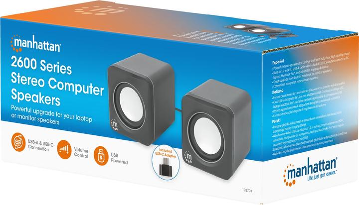 Produktbild Manhattan Lautsprecher für PC und Laptop - 2600 Series