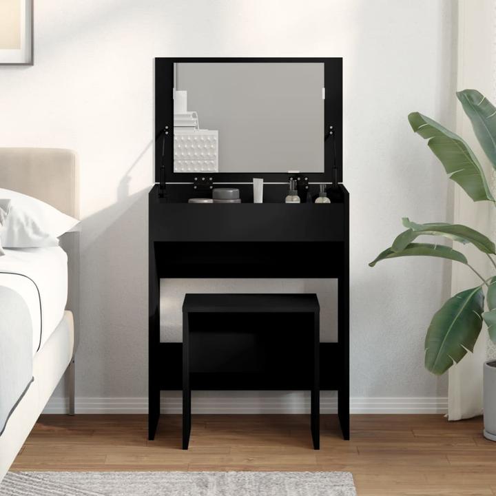 Image du produit VidaXL Coiffeuse avec tabouret 60 x 40 x 113,5 cm (60 x 40 x 75 cm)