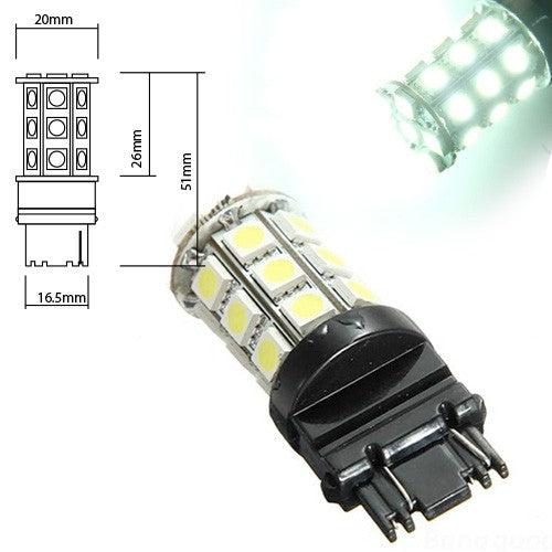 Actual product image Hermex 1x T25 P27W 3156 27 SMD LED ERROR FREE CANBUS OBC - XENON White