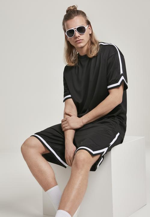 Actual product image Urban Classics Premium Stripes Mesh Shorts (S)