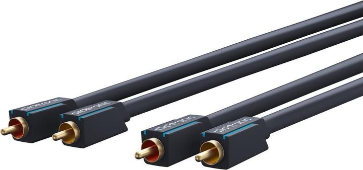 Actual product image clicktronic Stereo audio cable (0.50 m, Cinch)