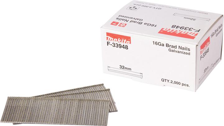 Produktbild Makita F-33948 Stehbolzen 1,6X32mm 16ga 2000St.