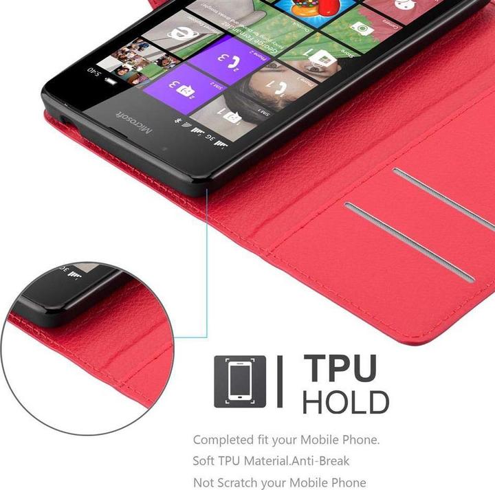 Actual product image Cadorabo Book with stand function cover (Microsoft Lumia 540)