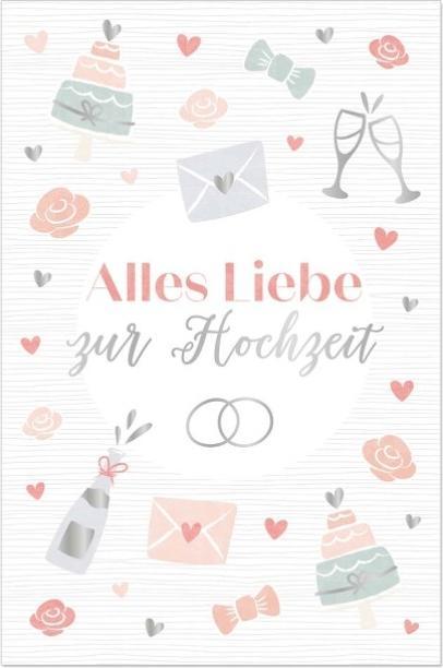 Produktbild Artebene Glückwunschkarte Alles Liebe zur Hochzeit -