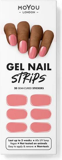 Immagine prodotto MoYou London Strisce per unghie in gel (Solvente per unghie, Fenicottero Blush)