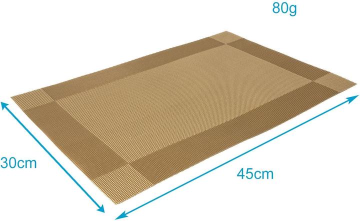 Produktbild Intirilife 6x Platzset Tischset Untersetzer abwischbar hitzebeständig (6 x)