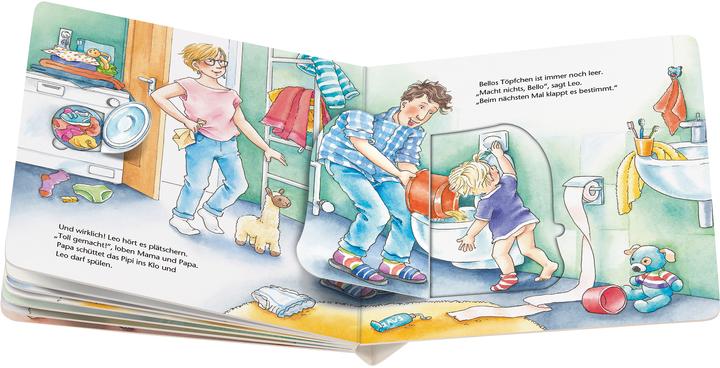 Actual product image Ravensburger Going to the potty is easy: A playbook with lots of flaps (German)
