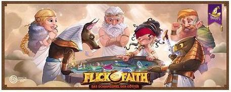 Actual product image Mirakulus 1025052 - Flick of Faith - board game for 2 - 4 players, ages 8+ (DE edition) (German)