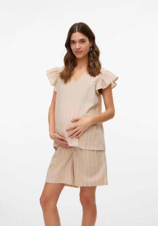 Image du produit Mamalicious Normal geschnitten V-Ausschnitt Top Bluse (XL)