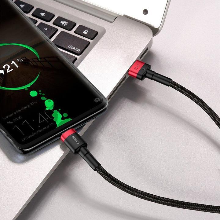 Actual product image Baseus Cafule HW Quick Charging Data cable USB Double-sided Blind Interpolation For Type-C 40W 1m Gray b... (1 m, USB 3.2 Gen 2, 40 W)