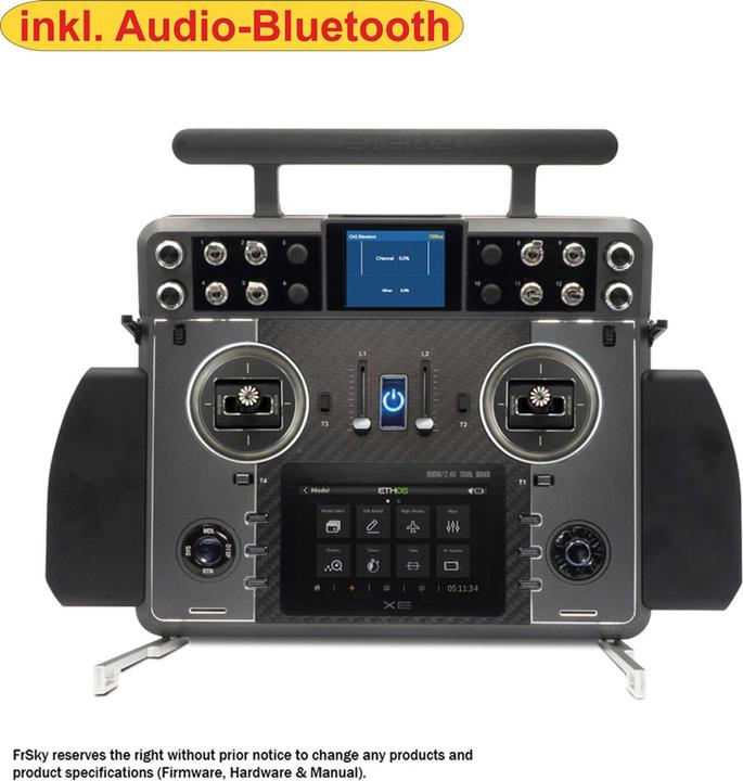 FrSky TANDEM XE EU/LBT Senderset 2,4Ghz Akku, Alu-Koffer + Audio-Bluetooth