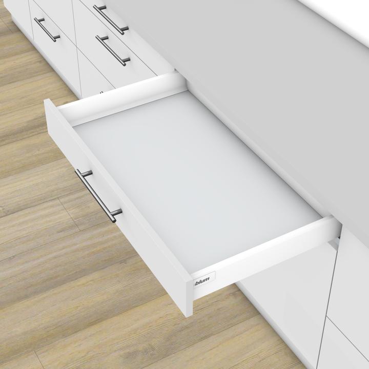 Actual product image Blum Tandem box antaro M 65kg 550 mm full extension Blumotion furniture damper grey