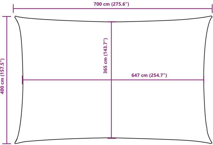 Actual product image VidaXL Nezhatok (400 x 700 cm)
