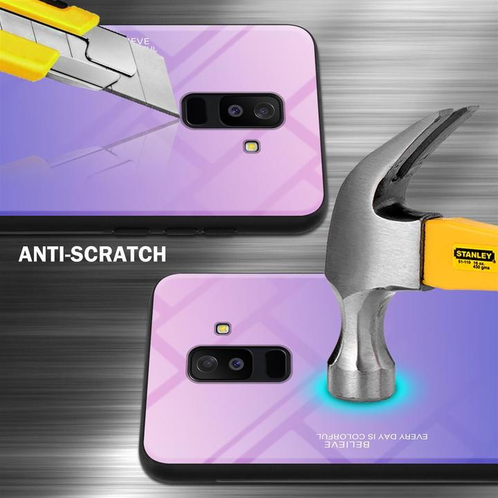 Actual product image Cadorabo TPU 2 colors glass cover (Samsung Galaxy A6+)
