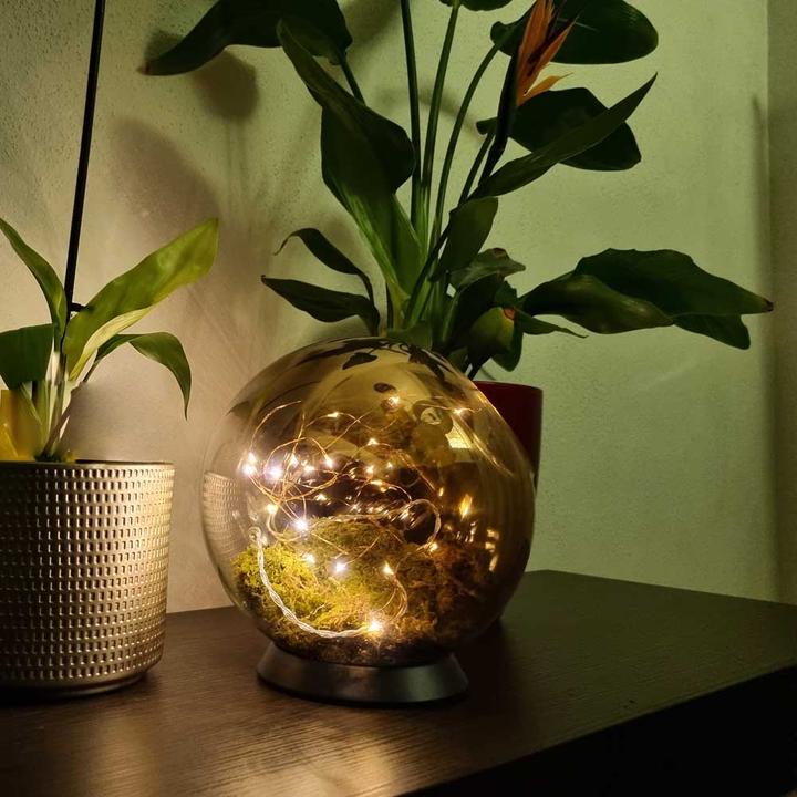 Immagine prodotto s.luce Orb LED lampada decorativa sfera di vetro ornamento (2 lm, E27)