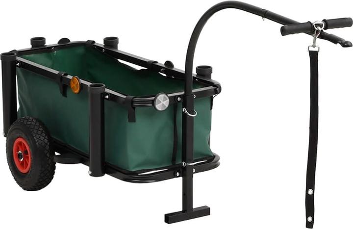 Immagine prodotto VidaXL Angelwagen mit Tasche Schwarz Stahl