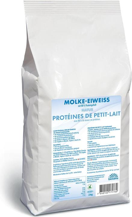 Image du produit Biosana Protéine de petit-lait en poudre nature (1 pièce(s), Poudre, 2000 g)