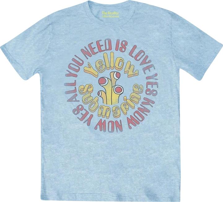 Produktbild The Beatles Erwachsene Yellow Submarine All You Need Is Love Vintage TShirt (XL)