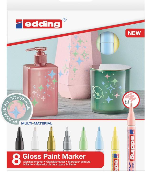 Verde pastello, Rosa pastello, Blu pastello, Nero, Giallo pastello, Bianco, Oro, Argento
