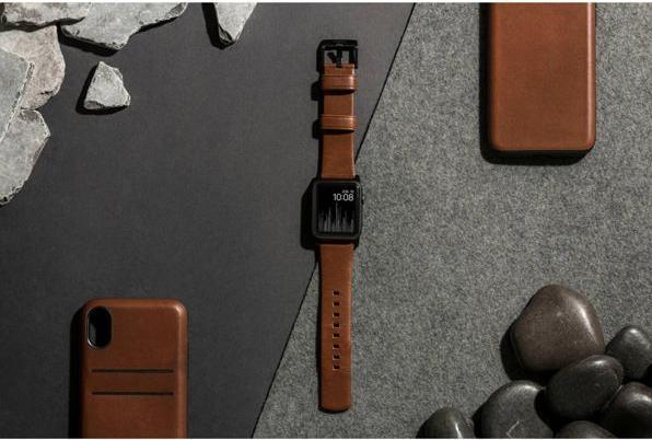 Produktbild Nomad Modern Connector Strap (44 mm, Edelstahl, Leder)