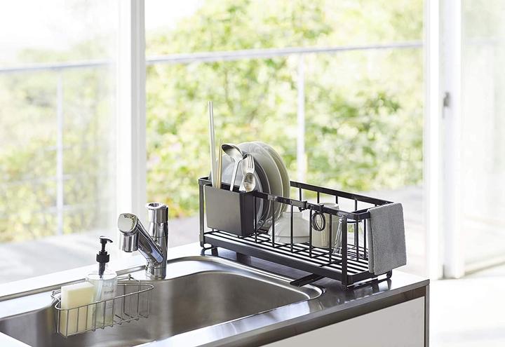 Actual product image Yamazaki Dish drainer rack, black