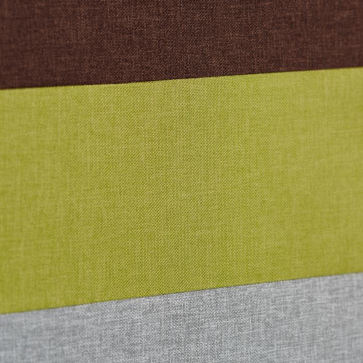 Actual product image Relaxdays Padded Striped Ottoman