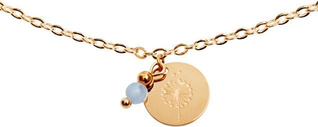 Produktbild HCA Armband - "Make a wish" - rosévergoldet - Angelit (17 cm, Edelstahl, Angelit)