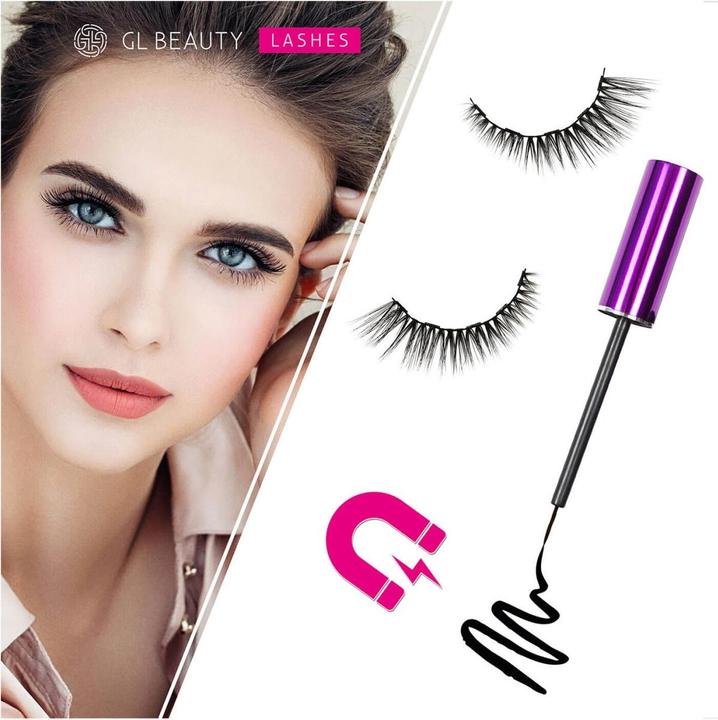 Actual product image GL Beauty Magnetic Lashes Set No. 1 (Artificial eyelashes)