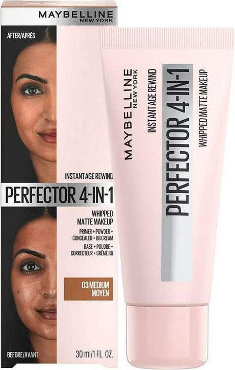 Produktbild Maybelline New York Instant Age Rewind Perfector 4-In-1 Matte Makeup (03 Medium)