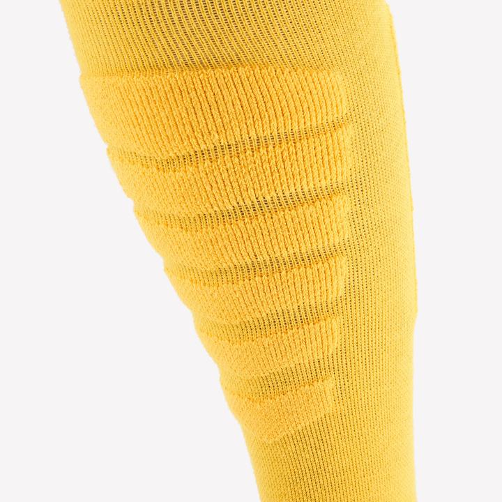 Actual product image Wedze Ski socks snowboard socks adults - 100 yellow/black (43, 46)