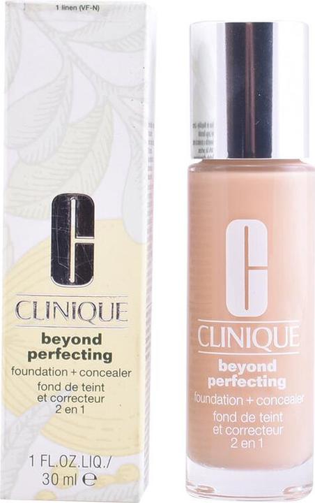 Actual product image Clinique Beyond Perfecting Foundation + Concealer (#01 Linen)